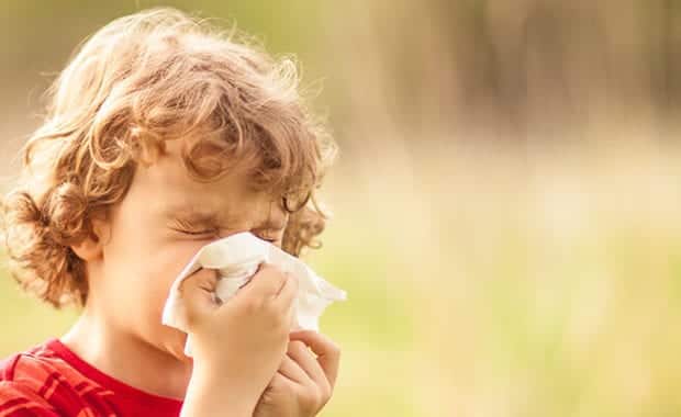 Boy with Allergies