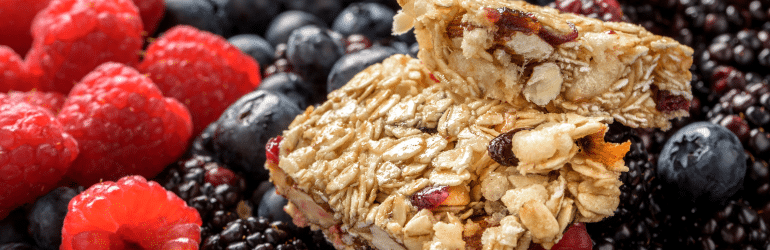  Pack fruits, perishable snacks like granola bars.
